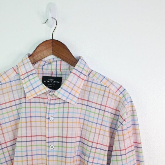 Rodd‎ & Gunn Sports Fit Multicolor Check Long Sleeve Shirt 3XL - Picture 1 of 10